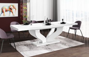 Stół rozkładany VIVA 160 - Biały / Biały